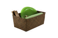 "Kito" Seagrass Storage Basket - Caramel