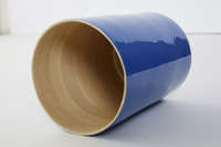 Large Bamboo Utensil Holder - Indigo Blue