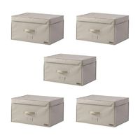 Set of 5 Rigid Compactor 2.0 Vacuum Storage Boxes - XL