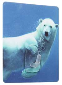 Polar Bear "Magic Hook" Self Adhesive Storage Hook