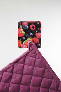 Red Berry "Magic Hook" Self Adhesive Storage Hook