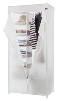 Milky Metal Frame Wardrobe