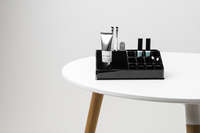 Multi-Compartment Make-up Organiser - Black