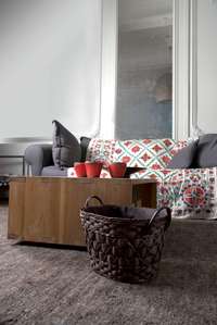 "Tonka" Oval Wicker Storage Basket with Handles