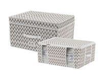 Compactor Ikat Vacuum Storage Trunk and Tote Set