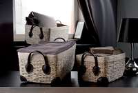 "Pampa" Seagrass Storage Basket with Handles