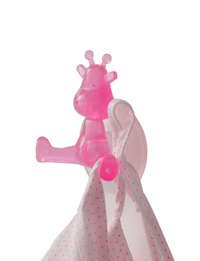 "Funny" Giraffe Suction Wall Hook - Pink