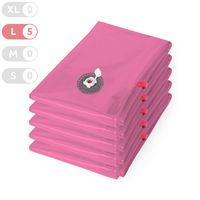 Pack of 5 space saving vacuum bags 'Aspispace' L - pink