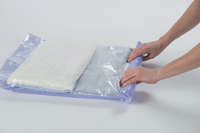 Set of 6 Manual Roll Up Space Saving Travel Storage Bags  - Small, Medium and Large