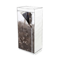 Empire State Metal Frame Portable Wardrobe