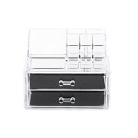 2 Drawer Jewellery And Make-up Organiser - Transparent