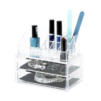 2 Drawer Jewellery And Make-up Organiser - Transparent