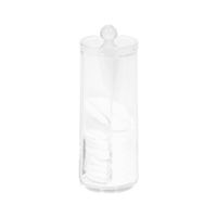 Cotton Pad Dispenser With Lid - Transparent