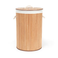 "Bamboo" Round Foldable Laundry Basket