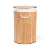"Bamboo" Round Foldable Laundry Basket