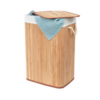 "Bamboo" Rectangle Foldable Laundry Basket