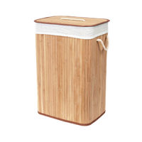 "Bamboo" Rectangle Foldable Laundry Basket