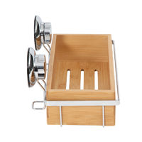 Bestlock Suction Wall Mountable Storage Shelf - Bamboo