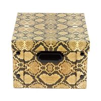 "Python" Cardboard Storage Box with Press Studs