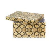 "Python" Cardboard Storage Box with Press Studs