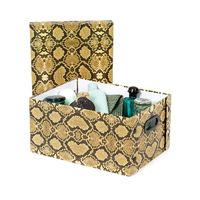 "Python" Cardboard Storage Box with Press Studs