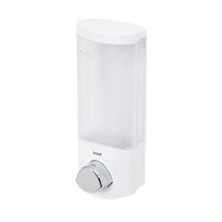 Stick On Single 360ml Soap/Shampoo Dispenser - White