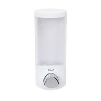 Stick On Single 360ml Soap/Shampoo Dispenser - White