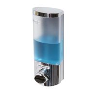 Stick On Single 360ml Soap/Shampoo Dispenser - Chrome