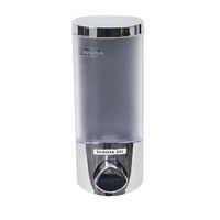 Stick On Single 360ml Soap/Shampoo Dispenser - Chrome