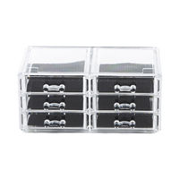 6 Drawer Jewellery Box - Transparent