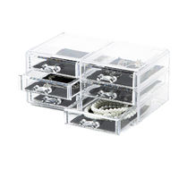 6 Drawer Jewellery Box - Transparent