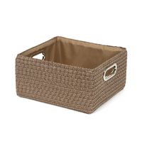 "Poly" Storage Basket with Handles - Taupe