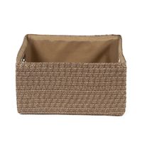"Poly" Storage Basket with Handles - Taupe