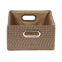 "Poly" Storage Basket with Handles - Taupe
