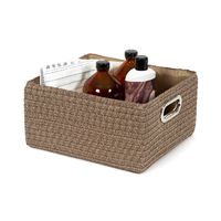 "Poly" Storage Basket with Handles - Taupe