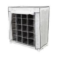 "Nuvola" 25 Compartment White Shoe Storage Rack