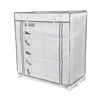 "Nuvola" 25 Compartment White Shoe Storage Rack