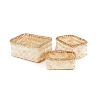 Set of 3 "Halong" Bamboo Storage Baskets