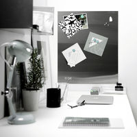 Magnetic Stainless Steel Kitchen Splashback and Memo Board - Small