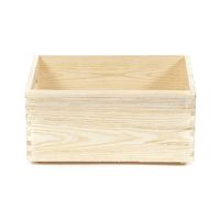 Small Natural Pine Wood Storage Box
