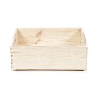 Medium Natural Pine Wood Storage Box