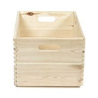 Large Natural Pine Wood Storage Box