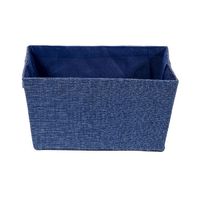 "Rio" Woven Storage Basket -  Navy Blue