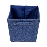 "Rio" Woven Storage Basket -  Navy Blue