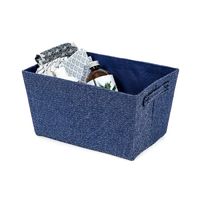 "Rio" Woven Storage Basket -  Navy Blue