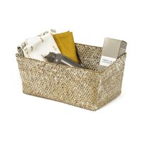 "Kito" Seagrass Storage Basket - Beige