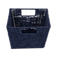 "Etna" Woven Storage Basket - Navy Blue
