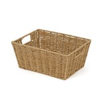 "Etna" Woven Storage Basket - Beige