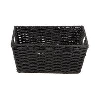 "Etna" Woven Storage Basket - Black