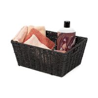 "Etna" Woven Storage Basket - Black